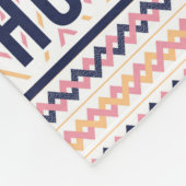 女走食べの睡眠パタ走ーンのパパマママツアー フリースブランケット (角)