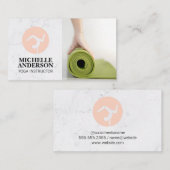 女転がの上ヨガマット 名刺 (正面/裏面)