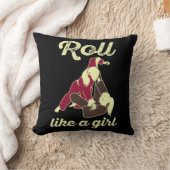 女転が子のようにブラジル柔術BJJ クッション (ブランケット)