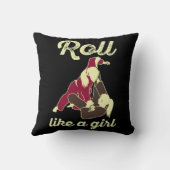 女転が子のようにブラジル柔術BJJ クッション (裏面)