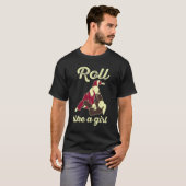 女転が子のようにブラジル柔術BJJ Tシャツ (正面フル)