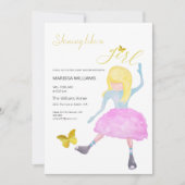 女輝くの子のように水の色イラストレーション シーズンカード (正面)