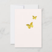 女輝くの子の水彩画イラストレーション サンキューカード (裏面)