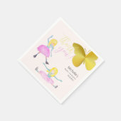 女輝くの子の水彩画イラストレーション スタンダードカクテルナプキン (角)