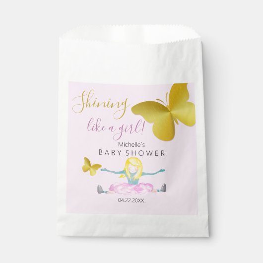 女輝くの子の水彩画イラストレーション フェイバーバッグ (正面)