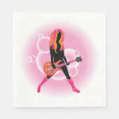 女遊のギター スタンダードランチョンナプキン (正面)