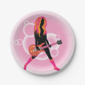 女遊のギター ペーパープレート (正面)