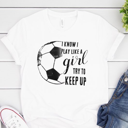 女遊のサッカーのように Tシャツ