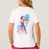 女遊のバイオリン Tシャツ (裏面)