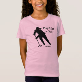 女遊のホッケーのように Tシャツ