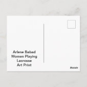 女遊のラクロス ポストカード (裏面)