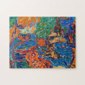 女遊の子と猫 | Ernst Ludwig Kirchner ジグソーパズル (横)