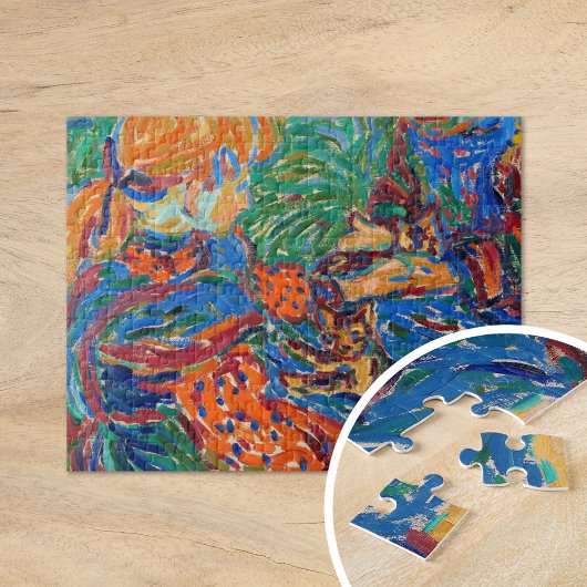 女遊の子と猫 | Ernst Ludwig Kirchner ジグソーパズル