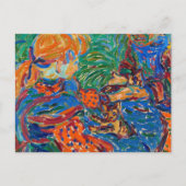 女遊の子と猫 | Ernst Ludwig Kirchner ポストカード (正面)