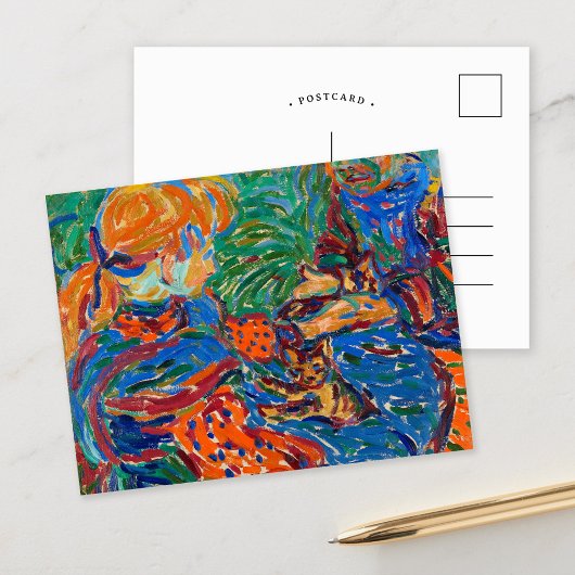 女遊の子と猫 | Ernst Ludwig Kirchner ポストカード