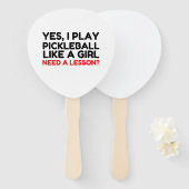 女遊の子のようにピックボール ハンドファン (正面&裏面)