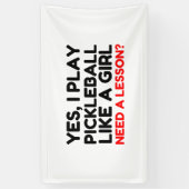 女遊の子のようにピックボール 横断幕 (縦)