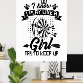 女遊の子のように矢を射る ポスター (ホームオフィス)