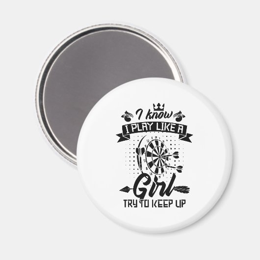 女遊の子のように矢を射る マグネット (正面/裏面)