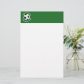 女遊の子サッカー，男の遊子のサッカー 便箋 (スタンド正面)