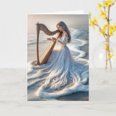 女遊はハープ海 カード (黄色い花)