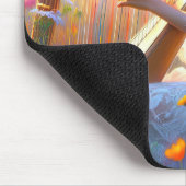 女遊は花でハープ マウスパッド (コーナー)