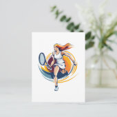 女遊テニス ポストカード (スタンド正面)