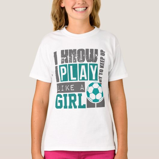 女遊児のようなサッカー Tシャツ (正面)