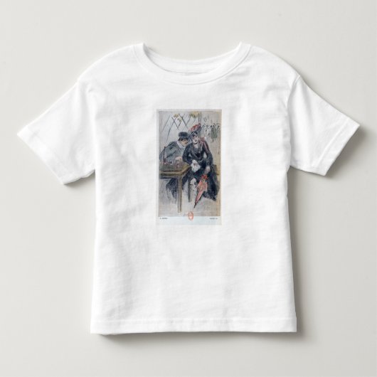 女郎と客 トドラーTシャツ (正面)