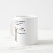 女離れは気が感じ済まない コーヒーマグカップ (正面左)