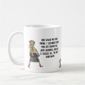 女離れ性パーソナライズされた贈 コーヒーマグカップ (左)
