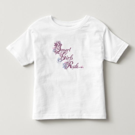 女頭が切れるの子が紫 トドラーTシャツ (正面)