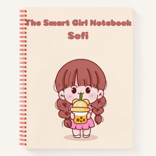 女頭が切れるの子💗✨ ノートブック (正面)
