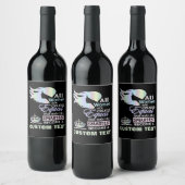 女頭が切れる人カスタム職業，役割，肩書， ワインラベル (ボトル)