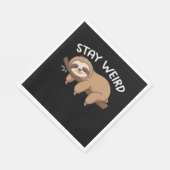 女風変わり性の動物愛好家におもしろい対して怠ける スタンダードランチョンナプキン (角)