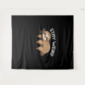 女風変わり性の動物愛好家におもしろい対して怠ける タペストリー (正面(横))