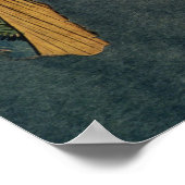 女飛んでいるの子の凧,クルフォーク絵画ズ,ヒマチャルP ポスター (角)