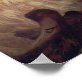 女食べ物を与え子 ポスター (角)