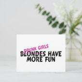 女飲の子のおもしろい ポストカード (スタンド正面)