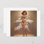 女魅力的の子 ポストカード (正面/裏面)