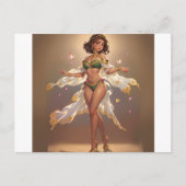 女魅力的の子 ポストカード (正面)