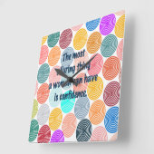 女魅力的性 スクエア壁時計 (傾斜)