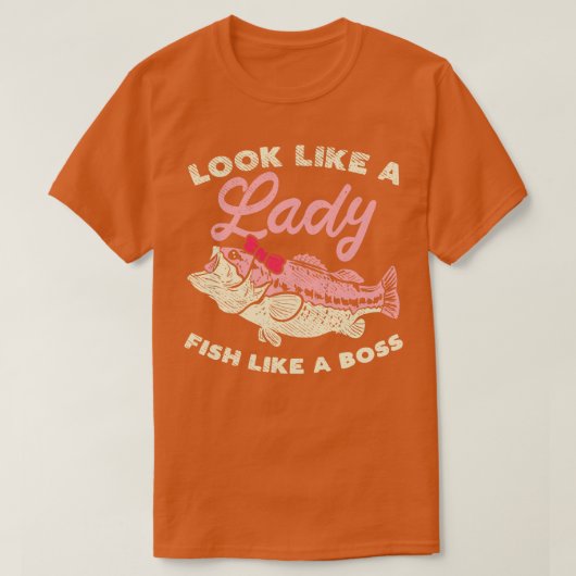 女魚のように見える、ボスのように見える Tシャツ (デザイン正面)