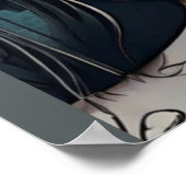 女鮮やか性：死んだ砂糖スカルメイクアップ ポスター (角)