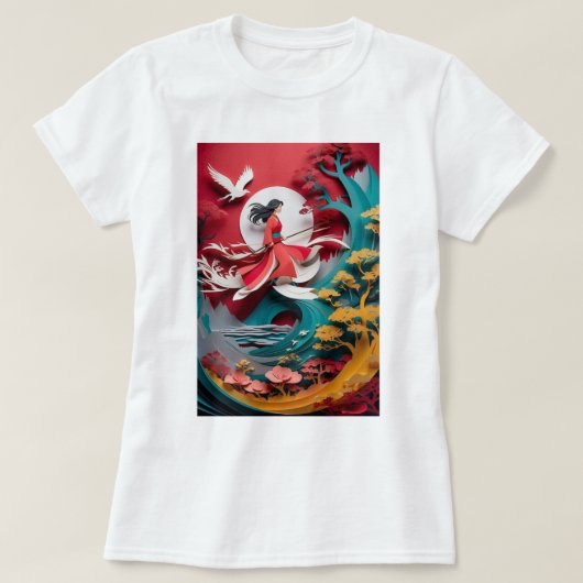 女鮮やか性 Tシャツ (デザイン正面)