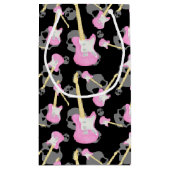 女10代のの子のロックアンドロールスカルパーティーバッグ スモールペーパーバッグ (裏面)