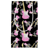 女10代のの子のロックアンドロールスカルパーティーバッグ スモールペーパーバッグ (正面)