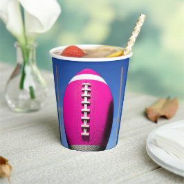 女10代のの子ゴールポスト誕生日パーティーピンクサッカー 紙コップ