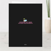 女10代のの子誕生日かわいい猫挨拶カード カード (裏面)