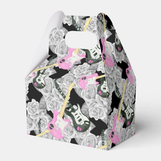 女10代の子ロック転がバラパーティーの好意ボックス フェイバーボックス (裏面サイド)